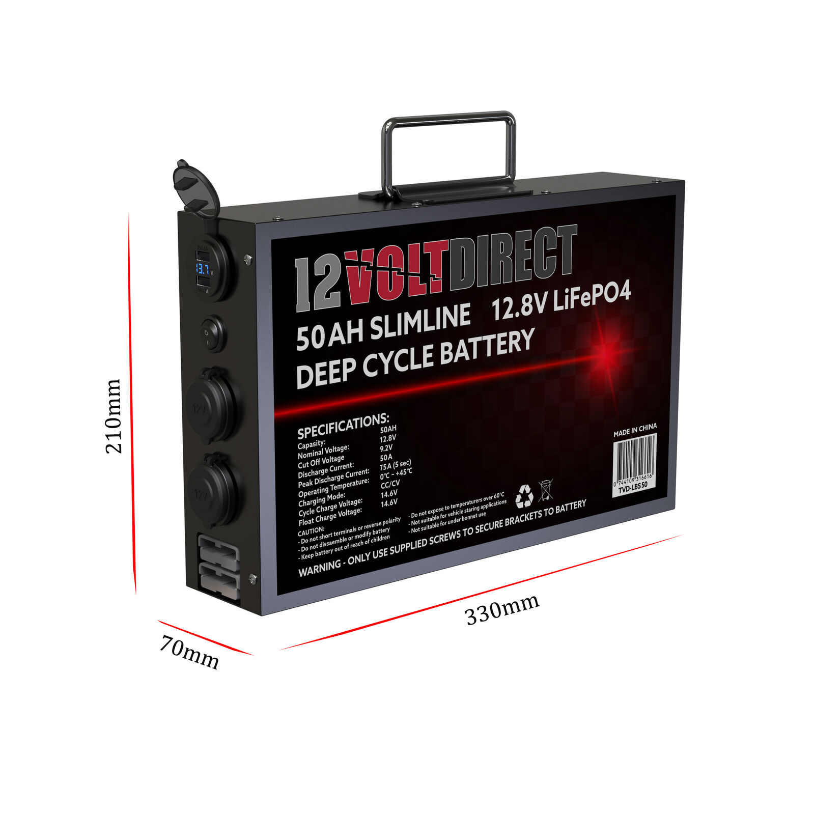 ATEM POWER 12V Lithium Battery LiFePO4 50Ah, RV Online