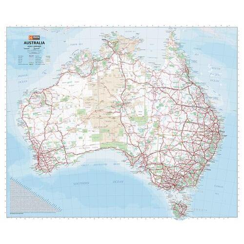 HEMA Australian Handy Map- 750x625 - Laminated