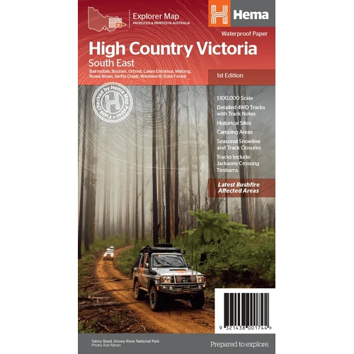 The Victorian High Country -  South Eastern Map
