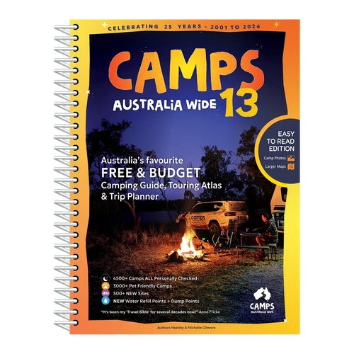 Camps 13 Easy to Read, Campsite photos and larger maps (B4)