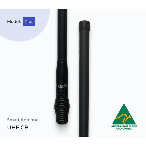 Zetifi Smart Antenna (Plus) 2.1dBi UHF CB & 4dBi Cellular 780mm Matte Black