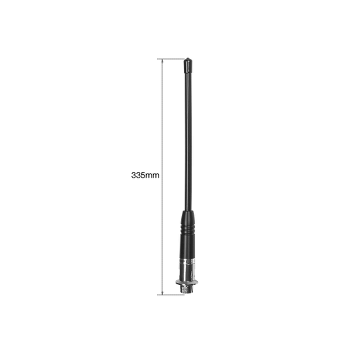 UNIDEN AT380 UHF Antenna  Highly Flexible Rubber Whip (3.0 dBi Gain)