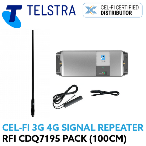 CEL-FI GO Telstra + RFI CDQ7195 3G 4G Signal Repeater Pack (100cm)