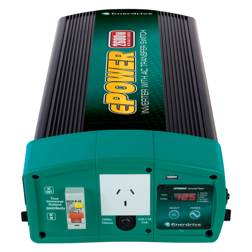 Enerdrive ePOWER 2600W-X Inverter + DC Cable Pack 