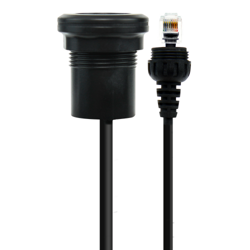 GME LE119 IP67 Microphone Extension Lead (2m) with Panel Mount  Suit XRS-390C