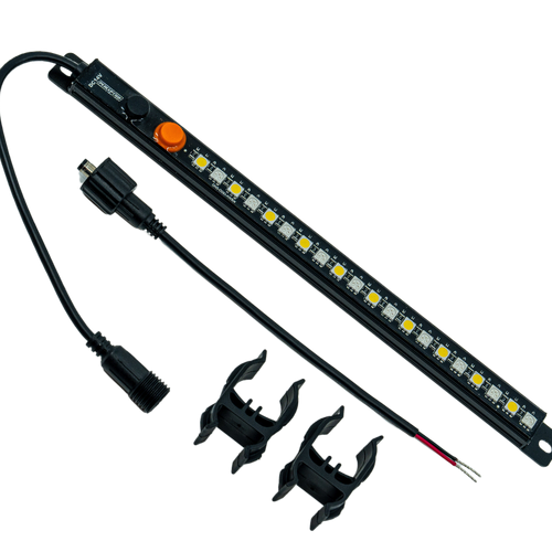 25cm Dual Colour Dimmable Magnetic LED Strip  White / Orange IP68 Waterproof