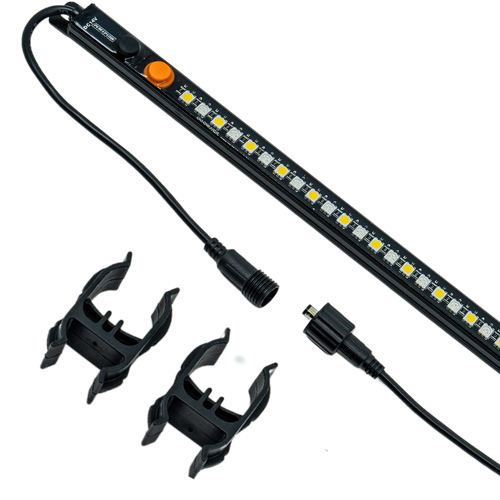 80cm Dual Colour Dimmable Magnetic LED Strip  White / Orange IP68 Waterproof