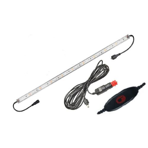 100cm 12V White / Orange Dual Color Rigid LED Strip Light Kit w/ Cigatette Lead & Dimmer