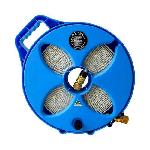 Flat Out 15m Flat Out Drink Water Hose on  Narrow Multi-Reel - Electric Blue M2NE Electric Blue