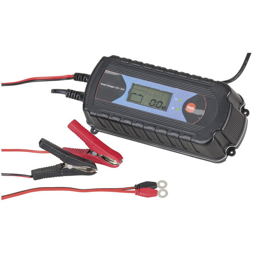 12V-7.2A/24V-3.6A 9 State Battery Charger