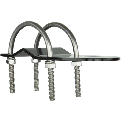 GME MB408B 3mm Bull Bar Bracket with "U" Bolts - Black