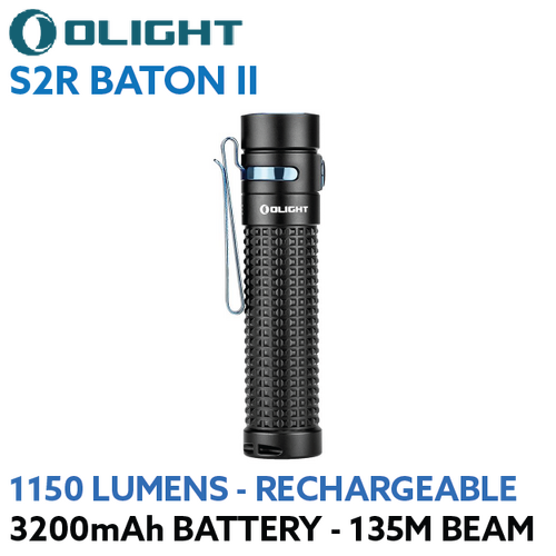 OLIGHT S2R Baton II 1150 lumen rechargeable LED torch