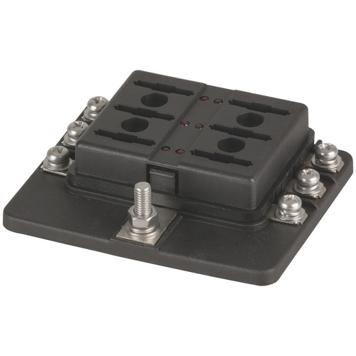 6 Way Blade Fuse Block - Screw Terminal Connection