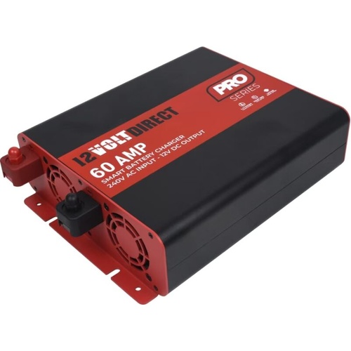 12 Volt Direct 60 Amp IP22 Pro Series Smart Battery Charger Lithium Compatible