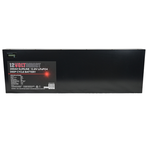 200Ah 12.8V Super Slimline Lithium LiFePO4 Deep Cycle Battery
