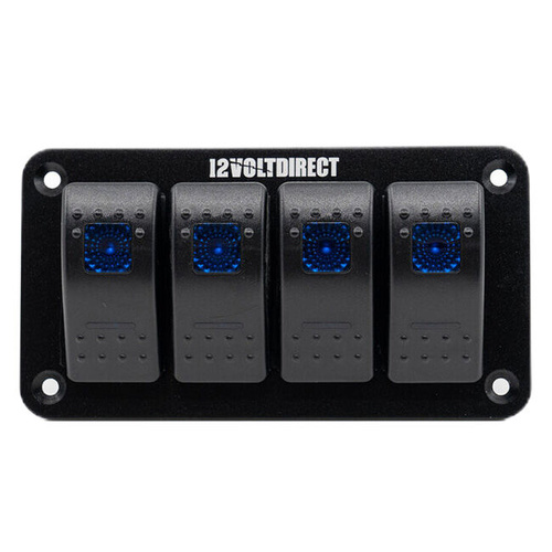 Quad Switch Panel - Blue