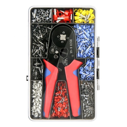 Bootlace / Ferrule Crimp Tool 1200pc Set  Self-Adjusting, Durable, Precise Crimping