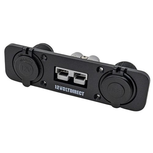 Flush Mount Anderson Style + Cigarette Lighter + USB 3.0 & USB Type C Socket (TVDFMAUC)