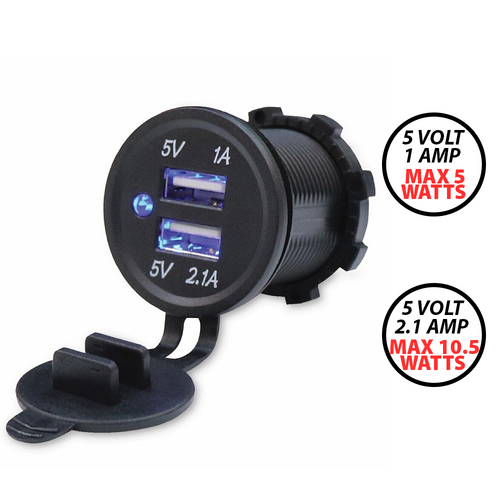 Twin USB Socket for Flush & Surface Mount