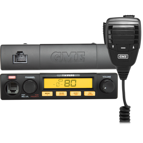 GME TX3520S 5 Watt Remote Head UHF CB Radio with ScanSuite