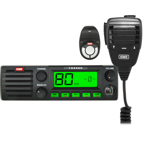 GME TX4500WS 5 Watt DIN Mount UHF CB Radio with Wireless PTT & ScanSuite