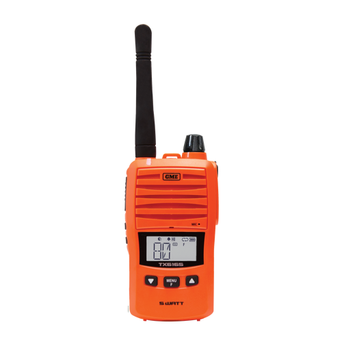 GME TX6165 5/1 Watt UHF CB Handheld Radio (Orange)