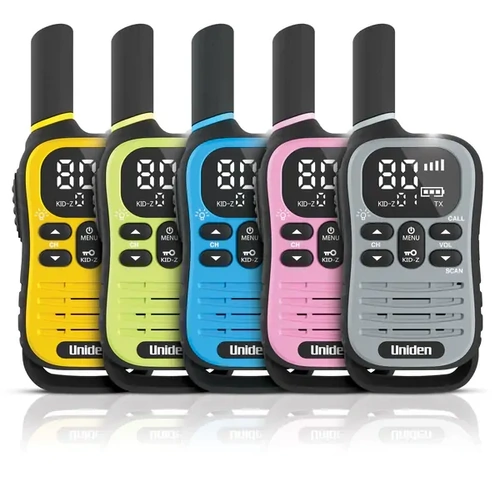 (5 Pack) UH45-5 Max - Walkie Talkie  2-Way UHF Radio with Kid-Zone Plus