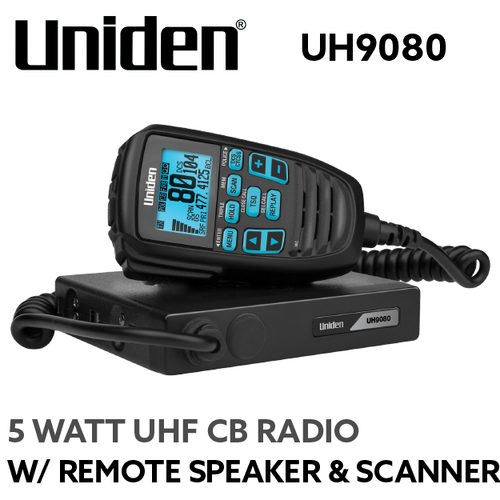 UH9080 UNIDEN UHF w/Remote Spkr & Scanner
